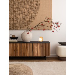 Natural Wood colour Sandy Black Metal & Straw Shade LED E14 1x5 Watt 100-240 Volt IP20 bulb excluded Cable Length 150 cm Switc