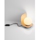 Natural Wood colour Sandy Black Metal & Straw Shade LED E14 1x5 Watt 100-240 Volt IP20 bulb excluded Cable Length 150 cm Switc