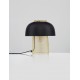 Sandy Black & Gold Metal LED E27 1x12 Watt 100-240 Volt IP20 bulb excluded Cable Length 150 cm Switch On/Off D: 25 H: 28 cm 