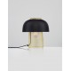 Sandy Black & Gold Metal LED E27 1x12 Watt 100-240 Volt IP20 bulb excluded Cable Length 150 cm Switch On/Off D: 25 H: 28 cm 