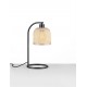 Natural Bamboo & Black Metal LED E27 1x12 Watt 100-240 Volt IP20 bulb excluded Cable Length 150 cm Switch On/Off D: 16 H: 41