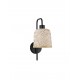 Natural Bamboo & Black Metal LED E27 1x12 Watt 100-240 Volt IP20 bulb excluded D: 16 W: 22 H: 36 cm 