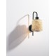 Natural Bamboo & Black Metal LED E27 1x12 Watt 100-240 Volt IP20 bulb excluded D: 16 W: 22 H: 36 cm 