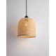 Natural Bamboo & Black Metal LED E27 1x12 Watt 100-240 Volt IP20 bulb excluded D: 23 H: 130 cm 