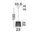 Natural Bamboo & Black Metal LED E27 1x12 Watt 100-240 Volt IP20 bulb excluded D: 23 H: 130 cm 