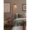 Natural Bamboo & Black Metal LED E27 1x12 Watt 100-240 Volt IP20 Bulb Excluded Cable Length 180 cm D: 23 H: 160 cm 