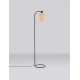 Natural Bamboo & Black Metal LED E27 1x12 Watt 100-240 Volt IP20 Bulb Excluded Cable Length 180 cm D: 23 H: 160 cm 
