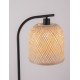 Natural Bamboo & Black Metal LED E27 1x12 Watt 100-240 Volt IP20 Bulb Excluded Cable Length 180 cm D: 23 H: 160 cm 