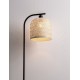 Natural Bamboo & Black Metal LED E27 1x12 Watt 100-240 Volt IP20 Bulb Excluded Cable Length 180 cm D: 23 H: 160 cm 