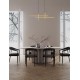 Triac Dimmable Sandy Black & Gold Steel & Aluminium LED 43 Watt 220-240Volt 1478Lm 3200K IP20 L: 120 W: 5 H: 150 cm 