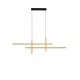 Triac Dimmable Sandy Black & Gold Steel & Aluminium LED 43 Watt 220-240Volt 1478Lm 3200K IP20 L: 120 W: 5 H: 150 cm 