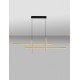 Triac Dimmable Sandy Black & Gold Steel & Aluminium LED 43 Watt 220-240Volt 1478Lm 3200K IP20 L: 120 W: 5 H: 150 cm 