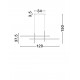 Triac Dimmable Sandy Black & Gold Steel & Aluminium LED 43 Watt 220-240Volt 1478Lm 3200K IP20 L: 120 W: 5 H: 150 cm 