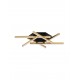 Triac Dimmable Sandy Black & Gold Steel & Aluminium LED 43 Watt 220-240Volt 1611Lm 3200K IP20 L: 60 W: 60 H: 7,5 cm 