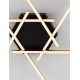 Triac Dimmable Sandy Black & Gold Steel & Aluminium LED 43 Watt 220-240Volt 1611Lm 3200K IP20 L: 60 W: 60 H: 7,5 cm 