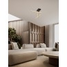 Triac Dimmable Sandy Black & Gold Steel & Aluminium LED 26 Watt 220-240Volt 973Lm 3200K IP20 L: 51 W: 51 H: 31 cm