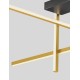 Triac Dimmable Sandy Black & Gold Steel & Aluminium LED 26 Watt 220-240Volt 973Lm 3200K IP20 L: 51 W: 51 H: 31 cm 