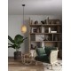 Rattan & Sandy Black Steel Base LED E27 1x12 Watt 100-240Volt bulb excluded D: 20 H: 150 cm 
