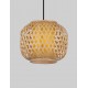 Rattan & Sandy Black Steel Base LED E27 1x12 Watt 100-240Volt bulb excluded D: 25 H: 150 cm 