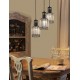 Black Aluminium & Crystal E27 3x40 Watt 230 Volt D:32 H:120 