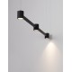 Triac Dimmable Sandy Black Aluminium LED 21 Watt 220-240 Volt 1665Lm 3000K IP20 L: 80 W: 6 H: 140 cm 