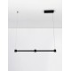 Triac Dimmable Sandy Black Aluminium LED 21 Watt 220-240 Volt 1665Lm 3000K IP20 L: 80 W: 6 H: 140 cm 