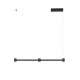 Triac Dimmable Sandy Black Aluminium LED 21 Watt 220-240 Volt 1665Lm 3000K IP20 L: 80 W: 6 H: 140 cm 