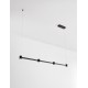 Triac Dimmable Sandy Black Aluminium LED 24 Watt 220-240 Volt 2316Lm 3000K IP20 L: 118 W: 6 H: 140 cm 