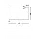 Triac Dimmable Sandy Black Aluminium LED 30 Watt 220-240 Volt 2755Lm 3000K IP20 L: 156 W: 6 H: 140 cm 