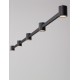 Triac Dimmable Sandy Black Aluminium LED 30 Watt 220-240 Volt 2755Lm 3000K IP20 L: 156 W: 6 H: 140 cm 