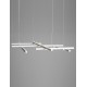 Triac Dimmable Sandy White Aluminium & Acrylic LED 83 Watt 220-240Volt 4847Lm 3000K IP20 L: 102 W: 80 H: 204 cm 