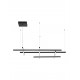 Triac Dimmable Sandy Black Aluminium & Acrylic LED 83 Watt 220-240Volt 4847Lm 3000K IP20 L: 102 W: 80 H: 204 cm 