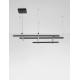Triac Dimmable Sandy Black Aluminium & Acrylic LED 83 Watt 220-240Volt 4847Lm 3000K IP20 L: 102 W: 80 H: 204 cm 