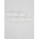 Triac Dimmable Sandy White Aluminium & Acrylic LED 42 Watt 220-240Volt 2373Lm 3000K IP20 L: 58 W: 41 H: 8 cm 