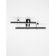 Triac Dimmable Sandy Black Aluminium & Acrylic LED 42 Watt 220-240Volt 2373Lm 3000K IP20 L: 58 W: 41 H: 4 cm 