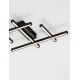 Triac Dimmable Sandy Black Aluminium & Acrylic LED 42 Watt 220-240Volt 2373Lm 3000K IP20 L: 58 W: 41 H: 4 cm 