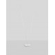 Dimmable Switch Sandy White Aluminium & Acrylic LED 33 Watt 220-240Volt 1174Lm 3000K IP20 Switch On/Off D: 26 H: 184 cm 