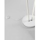 Dimmable Switch Sandy White Aluminium & Acrylic LED 33 Watt 220-240Volt 1174Lm 3000K IP20 Switch On/Off D: 26 H: 184 cm 