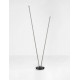 Dimmable Switch Sandy Black Aluminium & Acrylic LED 33 Watt 220-240Volt 1174Lm 3000K IP20 Switch On/Off D: 26 H: 184 cm 