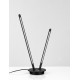 Dimmable Switch Sandy Black Aluminium & Acrylic LED 8 Watt 220-240Volt 241Lm 3000K IP20 Switch On/Off D: 15 H: 50 cm 