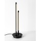 Dimmable Switch Sandy Black Aluminium & Acrylic LED 8 Watt 220-240Volt 241Lm 3000K IP20 Switch On/Off D: 15 H: 50 cm 