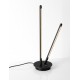 Dimmable Switch Sandy Black Aluminium & Acrylic LED 8 Watt 220-240Volt 241Lm 3000K IP20 Switch On/Off D: 15 H: 50 cm 