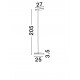 Rotating Dimmable Switch Sandy White Aluminium & Acrylic LED 30 Watt 220-240Volt 2288Lm 3000K IP20 Switch On/Off D: 27 H: 2