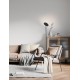 Switch Dimmable Sandy White Steel & Acrylic LED 30 Watt 110-240Volt 2270Lm 3000K IP20 Switch On/Off D: 25.2 H: 180.6 cm 