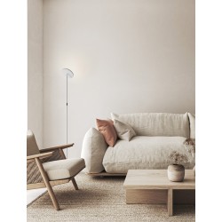 Switch Dimmable Sandy Black Steel & Acrylic LED 30 Watt 110-240Volt 2270Lm 3000K IP20 Switch On/Off D: 25.2 H: 180.6 cm 