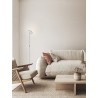Switch Dimmable Sandy Black Steel & Acrylic LED 30 Watt 110-240Volt 2270Lm 3000K IP20 Switch On/Off D: 25.2 H: 180.6 cm