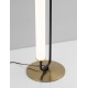 Matt Black & Gold Metal & Acrylic LED 20 Watt 220-240Volt 1359Lm 3000K IP20 Switch On/Off D: 18 H: 67.5 cm 