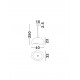 Sandy White Polyurethane & Resin LED E27 1x12Watt 100-240Volt IP20 Bulb Excluded L:40 W:32 H:250 cm 