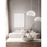 Sandy White Polyurethane & Resin LED E27 1x12Watt 100-240Volt IP20 Bulb Excluded L:50 W:40 H:250 cm 