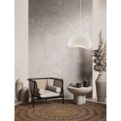Sandy White Polyurethane & Resin LED E27 1x12Watt 100-240Volt IP20 Bulb Excluded L:60 W:48 H:250 cm 